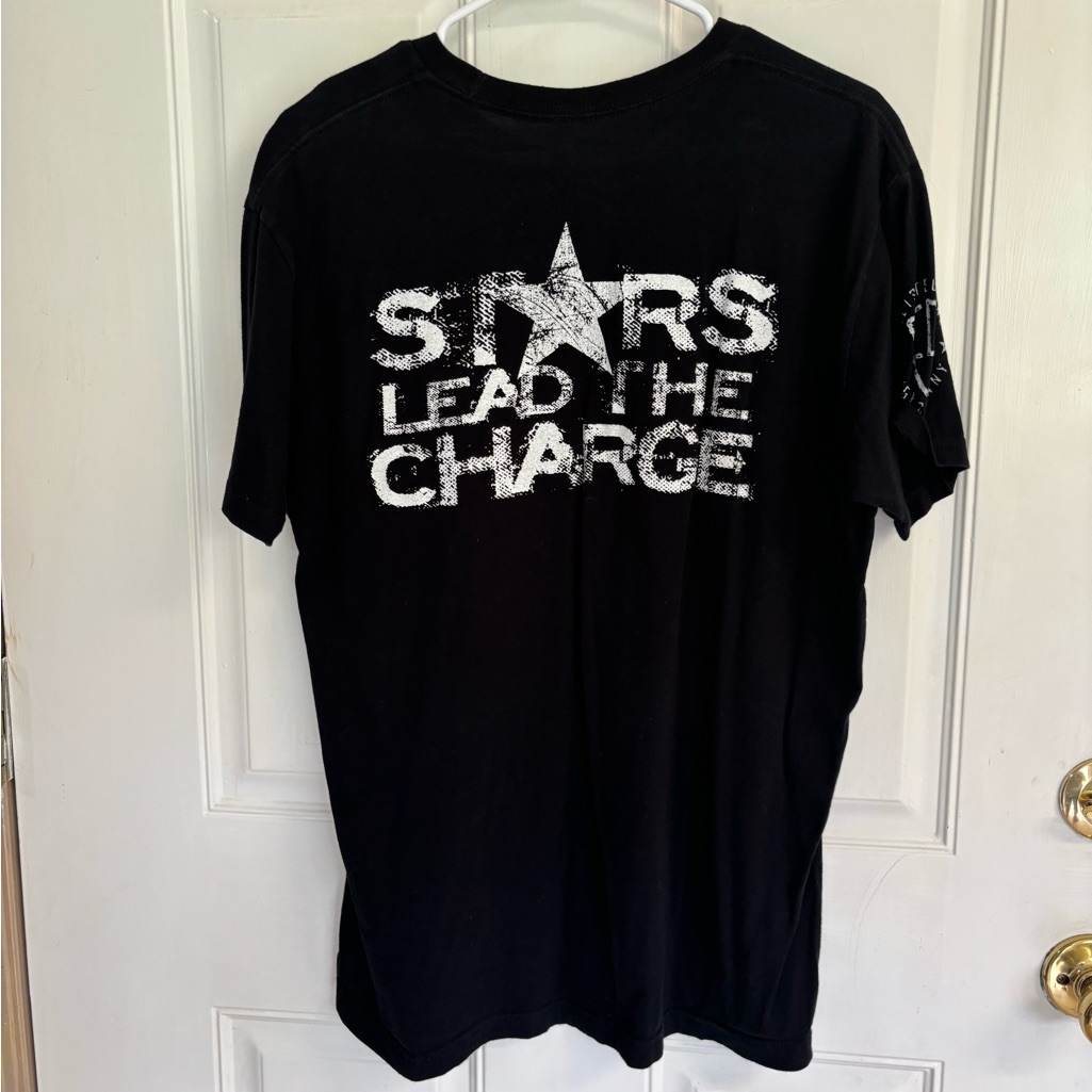 Large Grunt Style Patriotic Apparel Black/White “Stars Lead The Charge” “ 99 Etc
